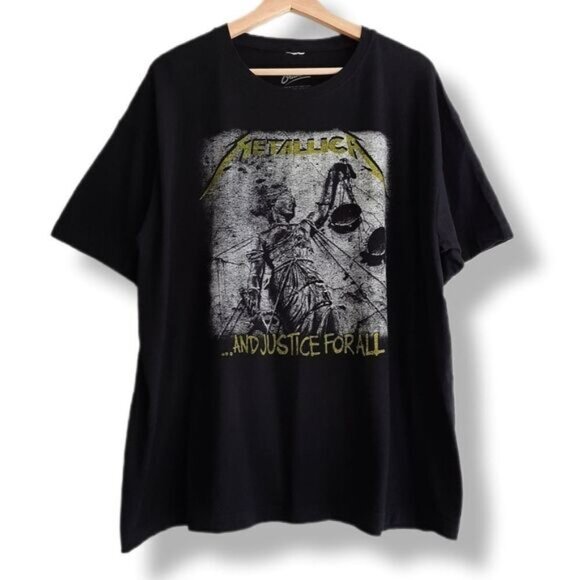 METALLICA | and Justice for All by Bravado Crewneck T-Shirt Band Tee Sz XL - Picture 1 of 7